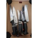 Selection of as new kitchen knives, steak knives etc