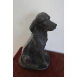 Large figure of a seated dog (60cm high)