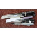 Selection of various assorted kitchen knives