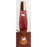 Original circa 1970s Crestworth Ltd Poole England copper lava lamp (height 41cm)