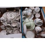 Part Indian Tree tea & dinner service, a Colclough six piece tea service and other part tea services