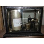Micro-Barograph by Short & Mason London No L7944, in metal framed case with bevelled edge panels,