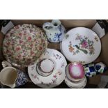 Johnsons Brothers part dinner service, various decorative ceramics and other items including Delft