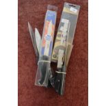 Selection of as new kitchen knives including Sabatier bread knife