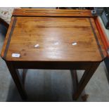 Vintage pine school type desk with lift up top