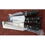 Selection of various assorted kitchen knives