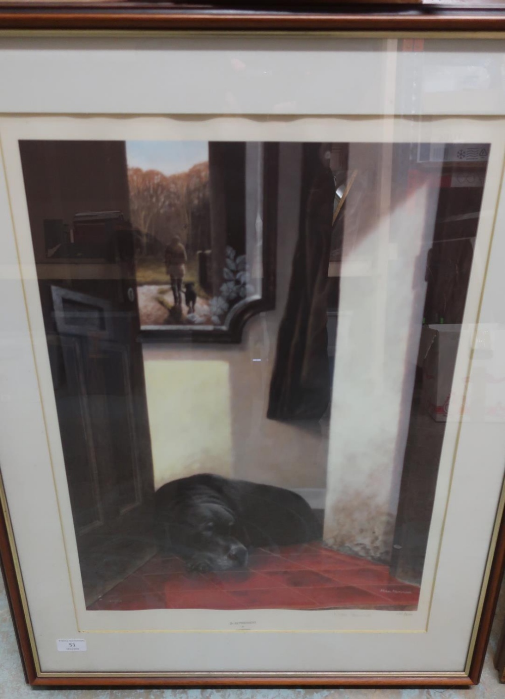 Framed and mounted artist proof limited edition No.632/850 signed Nigel Hemming print 'In