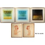Property of a gentleman - K. Oliver (modern) - 'THREE', 'THREE I' and 'DRAWING' - three prints, each