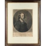 After Gerard Soest (1600-1681) - 'SHAKESPEARE' - mezzotint, 13.6 by 9.85ins. (34.5 by 25cms.) (P),