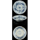 A private collection of Chinese ceramics & works of art - a Chinese blue & white porcelain shallow
