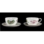 Property of a deceased estate - a pair of Royal Worcester 'Very Important Person' breakfast cups &