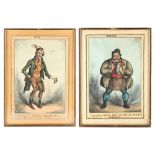 A small collection of 19th century satirical cartoons - HEATH, William - 'PORTER - I MAKES A PINT