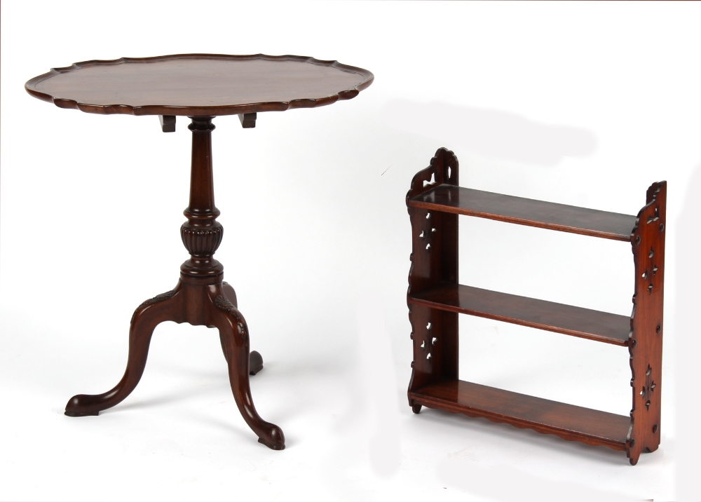 Property of a deceased estate - an early 20th century mahogany shaped oval tilt-top occasional table