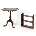 Property of a deceased estate - an early 20th century mahogany shaped oval tilt-top occasional table