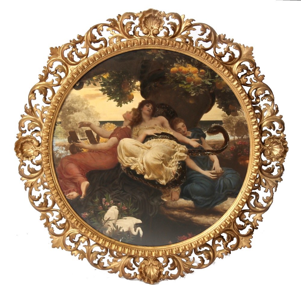 Property of a gentleman - an early 20th century Florentine carved giltwood circular framed pre-