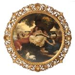 Property of a gentleman - an early 20th century Florentine carved giltwood circular framed pre-