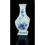 Property of a lady - a Chinese blue & white square section baluster vase, Kangxi period (1662-1722),