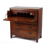 Property of a deceased estate - an early 19th century Regency period mahogany secretaire chest, 39.