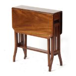 Property of a gentleman - an Edwardian mahogany & satinwood banded sutherland table (see