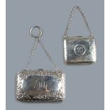 A private collection of handbags from a deceased estate - an early 20th century lady's silver purse,