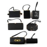 A private collection of handbags from a deceased estate - a Lulu Guinness black box purse;