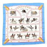 Property of a deceased estate - a Hermes silk scarf - 'Cadre Noir', designed by Colonel G Margot (