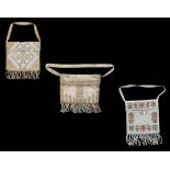 A private collection of handbags from a deceased estate - an early 20th century cut steel beadwork