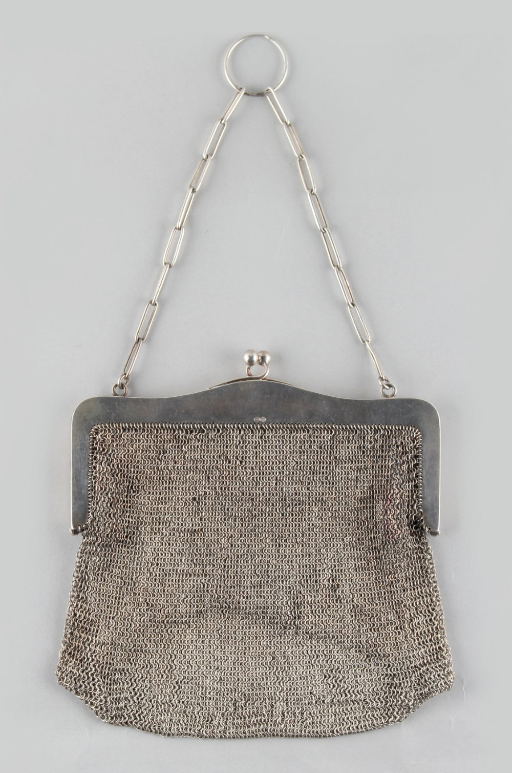 A private collection of handbags from a deceased estate - an early 20th century silver mesh