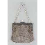 A private collection of handbags from a deceased estate - an early 20th century silver mesh