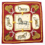 Property of a deceased estate - a Hermes silk scarf - 'Grand Apparat', designed by Jacques Eudel (