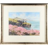 Property of a lady - Jan Gregson (b.1949) - COASTAL VIEW, PROBABLY PEMBROKESHIRE - watercolour, 11.5