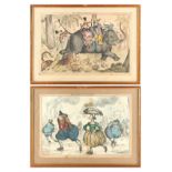 A small collection of 19th century satirical cartoons - HEATH, William - 'TIGER HUNTING IS A