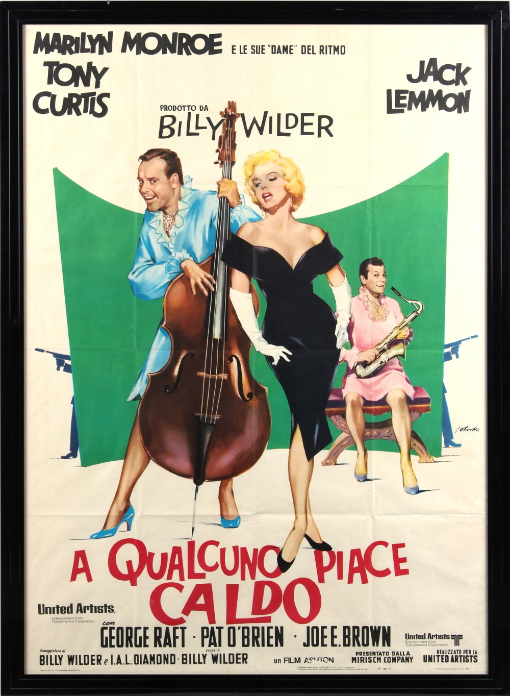 Property of a gentleman - a collection of film posters & ephemera - 'A Qualcuno Piace Caldo' ('