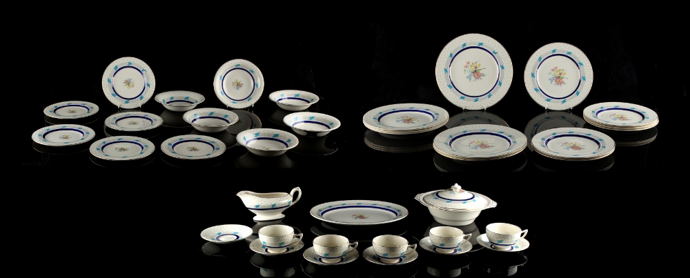 Property of a gentleman - a Crown Ducal 'Tabor' pattern thirty-eight piece dinner service (38) (