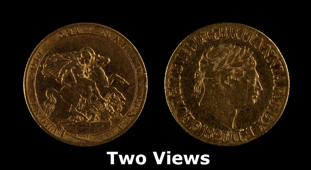 Property of a lady - a private collection of gold coins - a 1820 George III gold sovereign (see