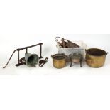 Property of a gentleman - a quantity of metalware, mostly 18th / 19th century, including a wall