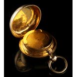 Property of a lady - a late 19th / early 20th century 15ct yellow gold sovereign holder, maker JW