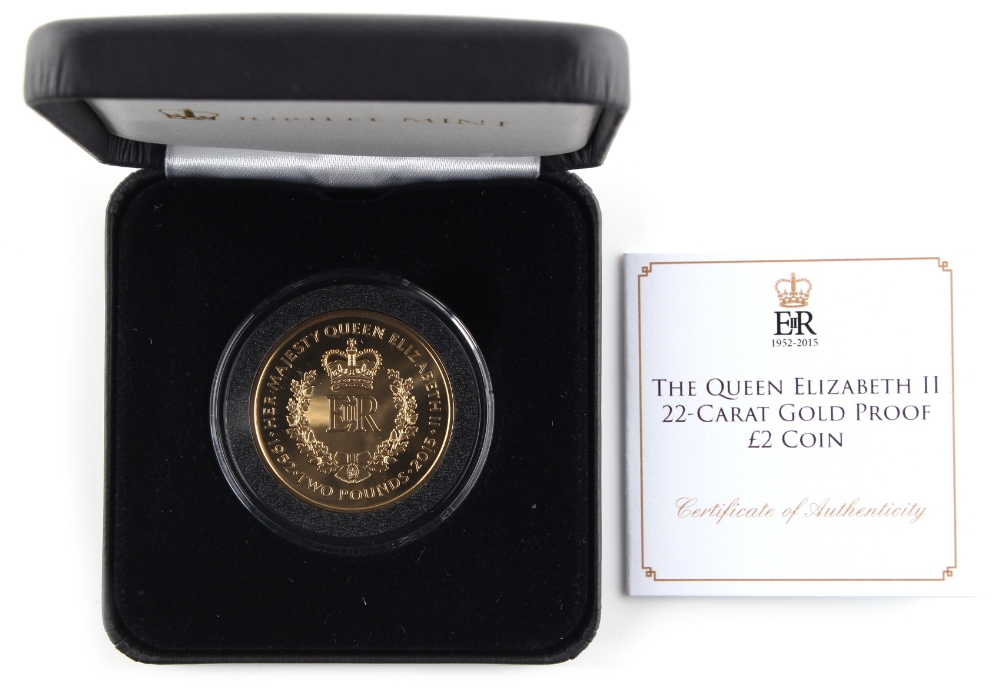 Property of a lady - gold coins - a limited edition (of 195) presentation QEII 2015 commemorative - Image 2 of 2