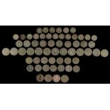 Property of a gentleman - a bag containing assorted GB silver coins, 1920-46, including seven good