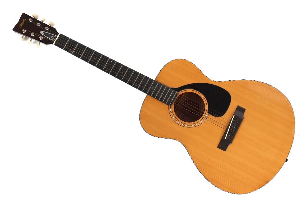 Property of a gentleman - a Yamaha FG-110 accoustic guitar, Nippon Gakki red paper label, made in