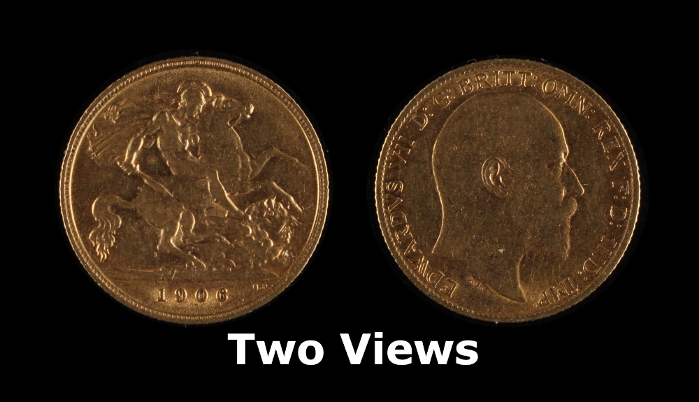 Property of a lady - a private collection of gold coins - a 1906 Edward VII gold half sovereign (see