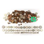 Property of a deceased estate - a quantity of coins including Victorian & later silver coinage (a