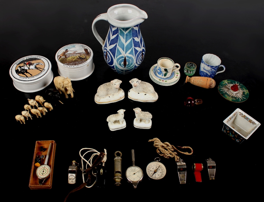 Property of a gentleman - a quantity of assorted ceramics, 19th century & later, including two pairs