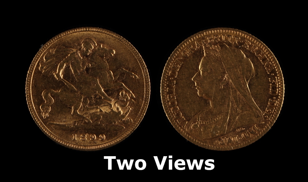 Property of a lady - a private collection of gold coins - a 1899 Queen Victoria gold half