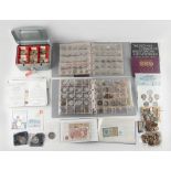 Property of a lady - a collection of coins including QV silver coinage (a lot) (see illustration).