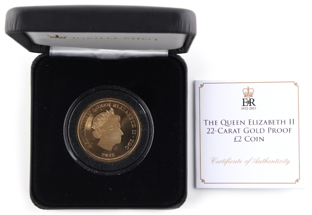Property of a lady - gold coins - a limited edition (of 195) presentation QEII 2015 commemorative
