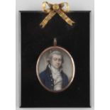 Property of a lady - English school, late 18th / early 19th century - PORTRAIT OF A GENTLEMAN -