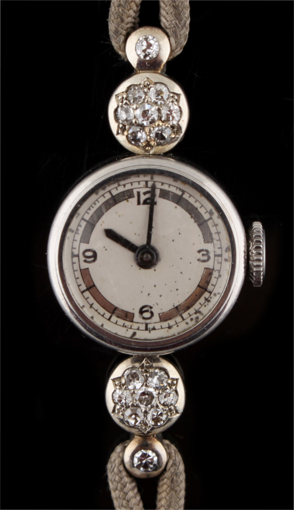 Property of a lady - a lady's diamond cocktail watch, probably Vacheron & Constantin, with - Image 2 of 2