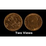 Property of a lady - a private collection of gold coins - a 1908 Edward VII gold half sovereign (see