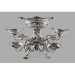 Property of a gentleman - a good George III silver epergne by Thomas Pitts, London 1773, with